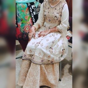 Pakistani Nikkah outfit.